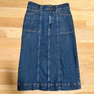 ANTHROPOLOGIE | Pilcro the skipper seamed midi skirt | size 10